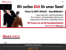 Tablet Screenshot of friseur-coco.de